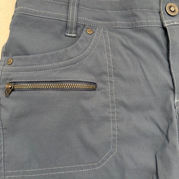 KUHL Kliffside Air Roll Up Blue Hiking Shorts Sz 8 - Picture 6 of 11